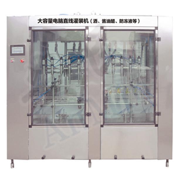 厂家制造ZXGZ-10大容量电脑直线灌装机- 天津青州安民包装机械有限公司